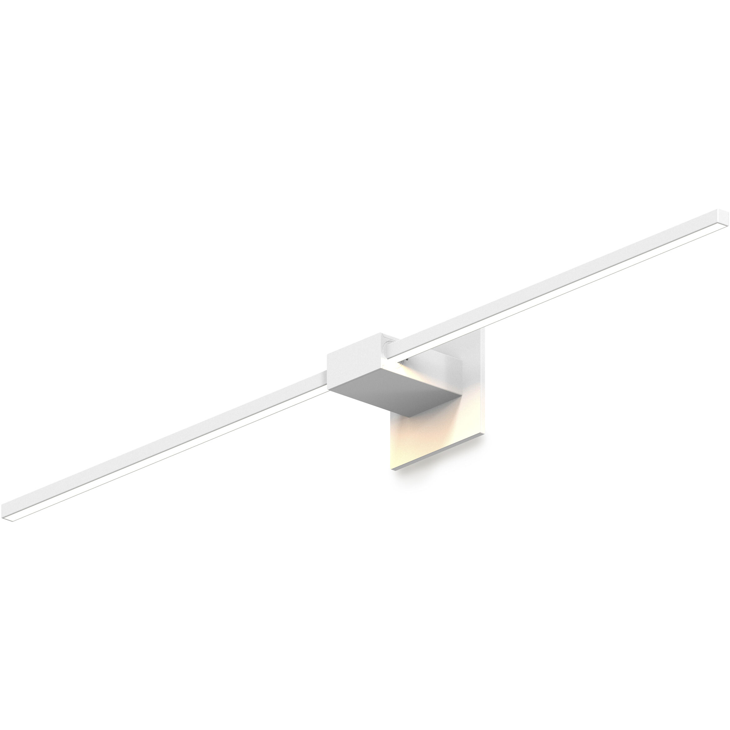 Z-Bar LED 4 inch Matte white Wall Sconce Wall Light, Center Mount